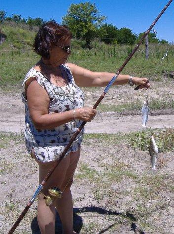 Mamá pescando