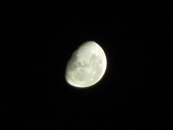 Luna sola en la noche