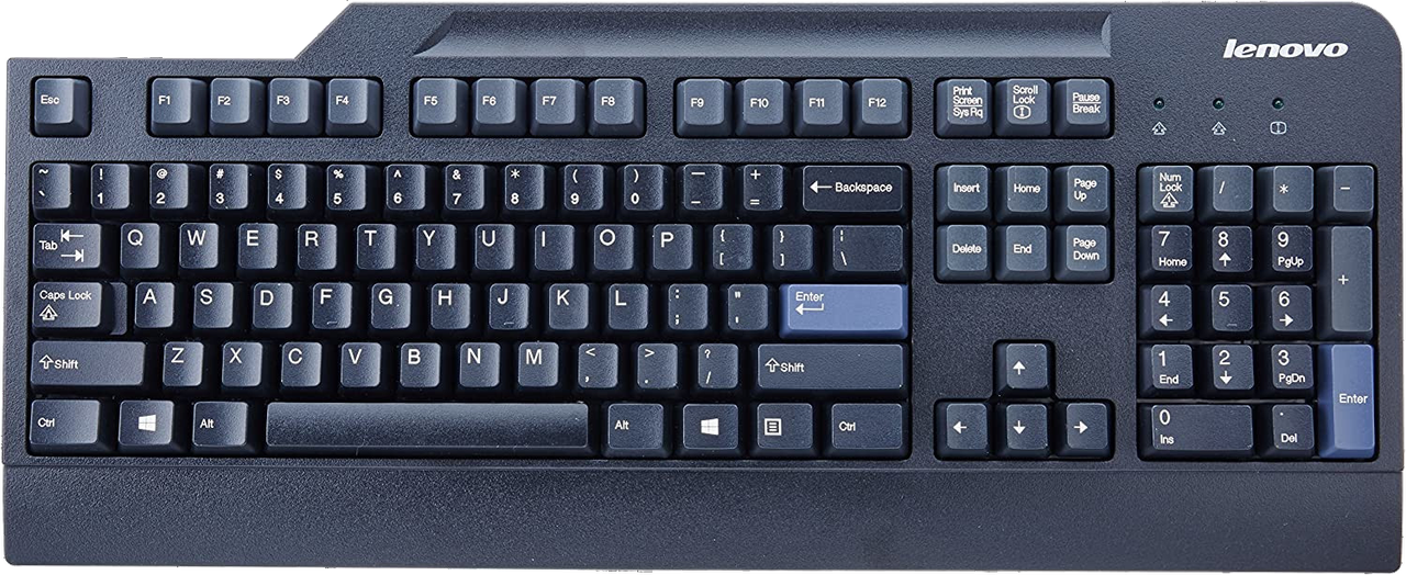 El teclado que uso en el escritorio